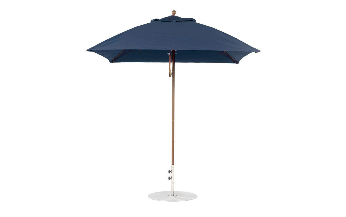 Ledge Loungers Essential Fiberglass Umbrella - 7.5' Square Pulley - Grand Alfresco