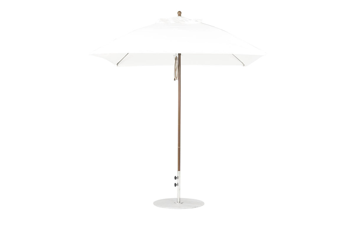 Ledge Loungers Essential Fiberglass Umbrella - 7.5' Square Pulley - Grand Alfresco