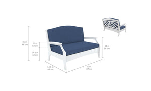 Ledge Loungers Legacy Loveseat - Grand Alfresco