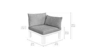 Ledge Loungers Mainstay Sectional Relaxed Left Armchair - Grand Alfresco