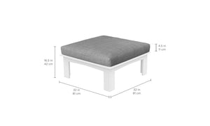 Ledge Loungers Mainstay Sectional Relaxed Ottoman - Grand Alfresco