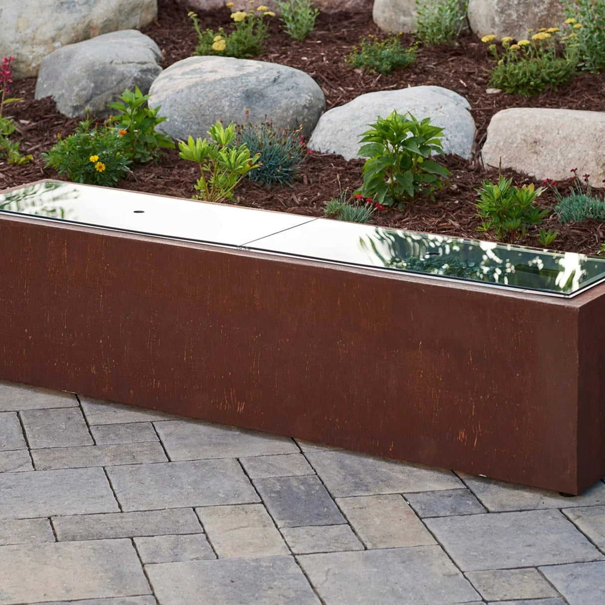 Linear Glass Burner Cover - Grand Alfresco