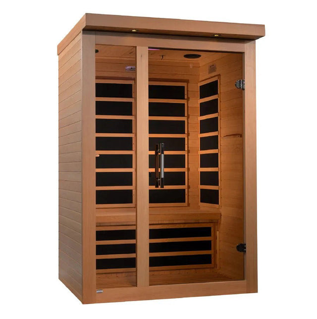 Llumeneres 2 Person Ultra Low EMF FAR Infrared Sauna - Grand Alfresco