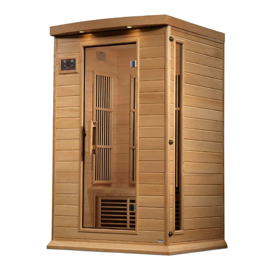 Maxxus 2 Person Near Zero EMF FAR Infrared Sauna - Canadian Hemlock - Grand Alfresco