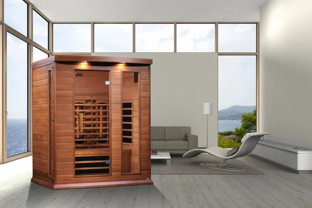 Maxxus 3 Person Full Spectrum Infrared Sauna - Canadian Red Cedar - Grand Alfresco