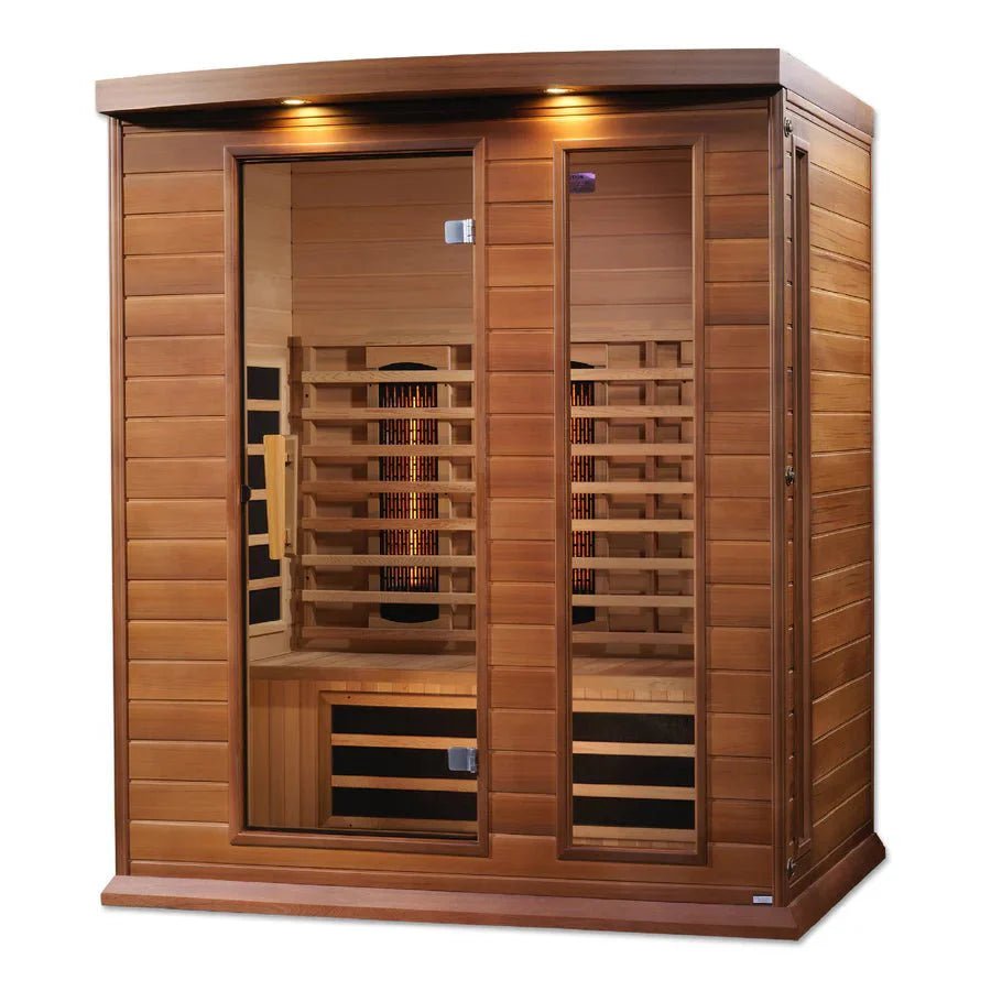 Maxxus 3 Person Full Spectrum Infrared Sauna - Canadian Red Cedar - Grand Alfresco