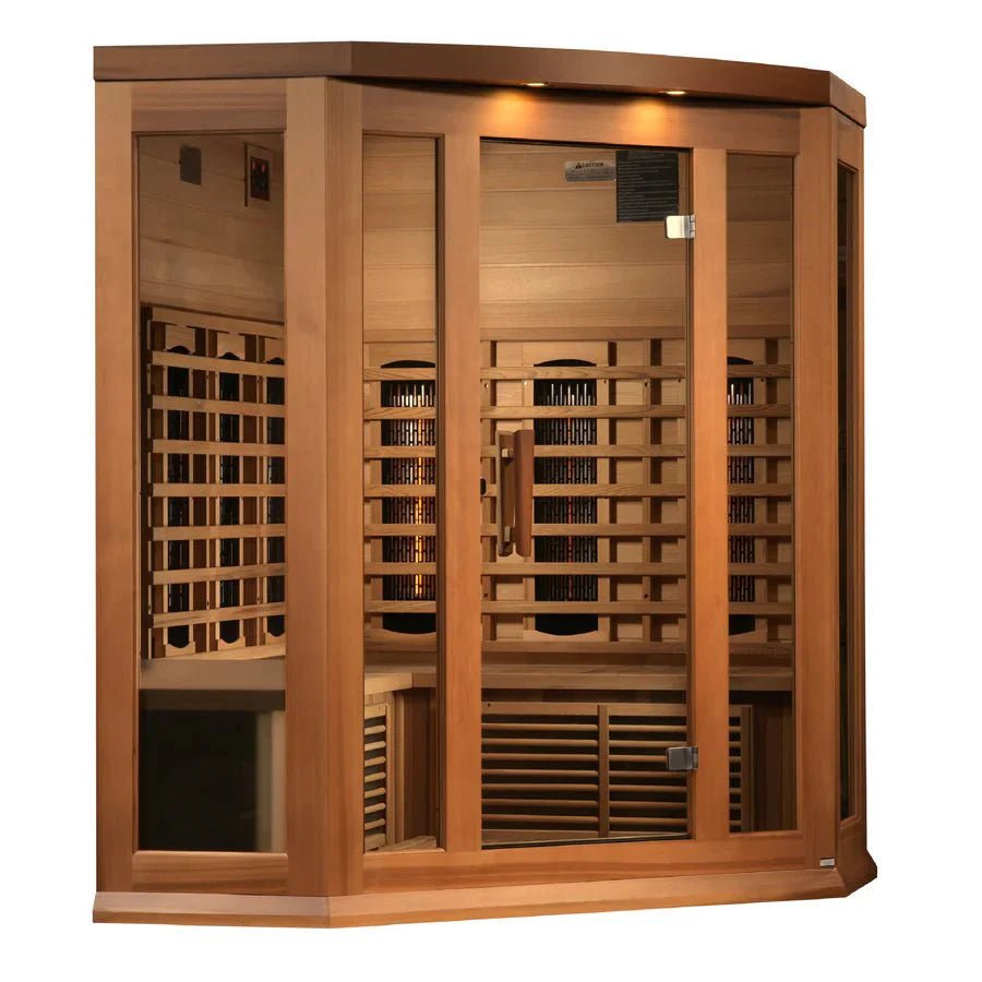 Maxxus 3 Person Full Spectrum Infrared Sauna - Canadian Red Cedar - Grand Alfresco