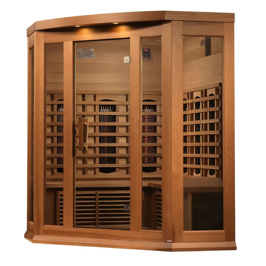 Maxxus 3 Person Full Spectrum Infrared Sauna - Canadian Red Cedar - Grand Alfresco