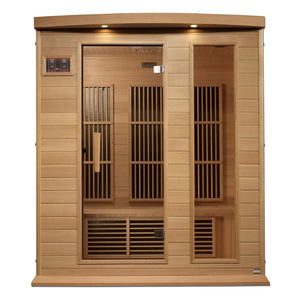 Maxxus 3 Person Near Zero EMF FAR Infrared Sauna - Canadian Hemlock - Grand Alfresco