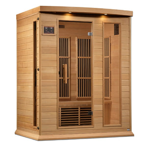 Maxxus 3 Person Near Zero EMF FAR Infrared Sauna - Canadian Hemlock - Grand Alfresco