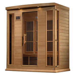 Maxxus 4 Person Near Zero EMF FAR Infrared Sauna - Canadian Hemlock - Grand Alfresco