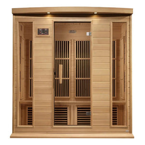 Maxxus 4 Person Near Zero EMF FAR Infrared Sauna - Canadian Hemlock - Grand Alfresco