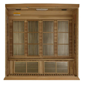 Maxxus Chaumont Edition 4 Person Near Zero EMF FAR Infrared Sauna - Grand Alfresco