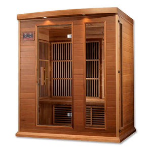 Maxxus Low EMF FAR Infrared Sauna Canadian Red Cedar MX - K306 - 01 CED - Grand Alfresco