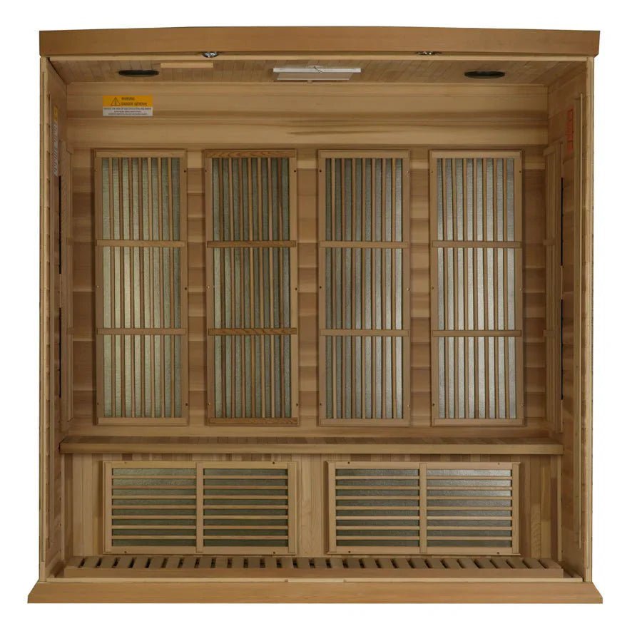 Maxxus Low EMF FAR Infrared Sauna Canadian Red Cedar MX - K406 - 01 CED - Grand Alfresco