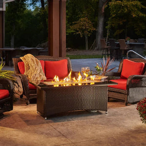 Montego Linear Gas Fire Pit Table - Grand Alfresco