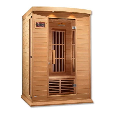 MX - K206 - 01 Maxxus Low EMF FAR Infrared Sauna Canadian Hemlock - Grand Alfresco