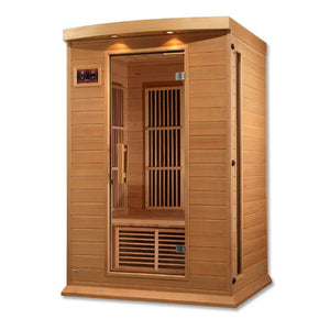 MX - K206 - 01 Maxxus Low EMF FAR Infrared Sauna Canadian Hemlock - Grand Alfresco