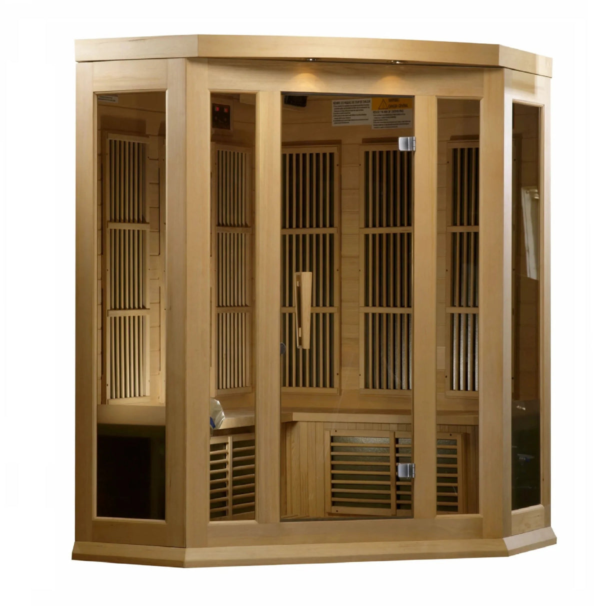 MX - K356 - 01 Maxxus Low EMF FAR Infrared Sauna Canadian Hemlock - Grand Alfresco