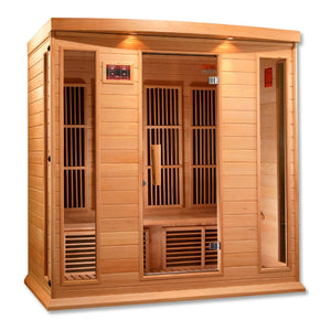 MX - K406 - 01 Maxxus Low EMF FAR Infrared Sauna Canadian Hemlock - Grand Alfresco