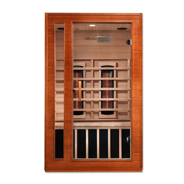 New 2023 Model Cardoba 2 Person Full Spectrum Infrared Sauna - Canadian Hemlock - Grand Alfresco