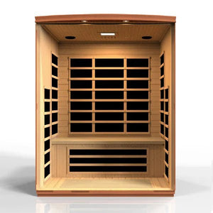 New 2023 Model Lugano 3 Person Ultra Low EMF FAR Infrared Sauna - Grand Alfresco