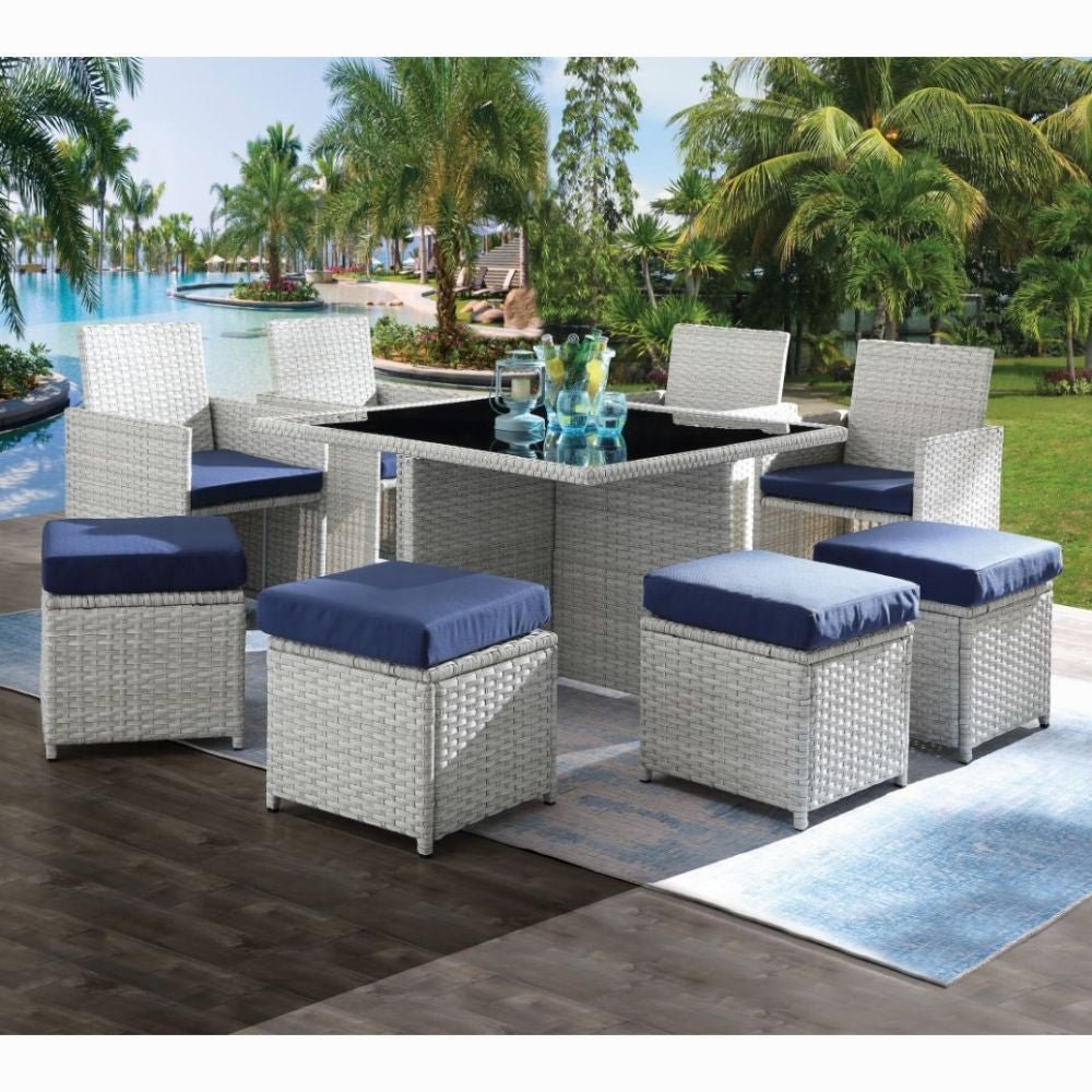 Paitalyi 9PC Bistro Set - Grand Alfresco