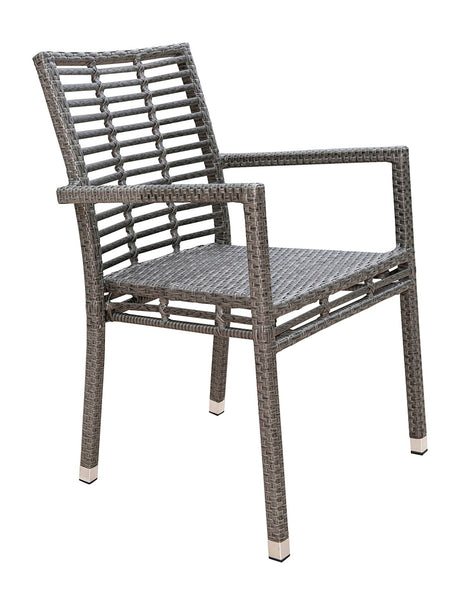 Panama Jack Graphite Stackable Armchair - Grand Alfresco