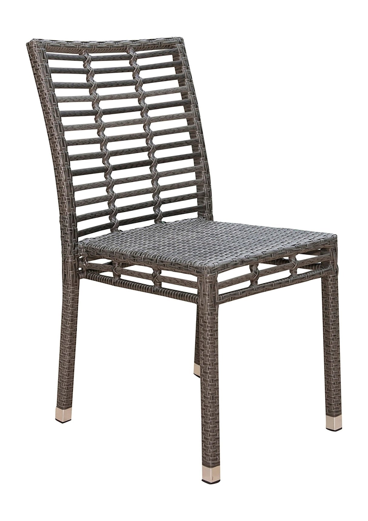 Panama Jack Graphite Stackable Side Chair - Grand Alfresco