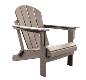 Panama Jack Polyresin Folding Teal Adirondack Chair - Grand Alfresco