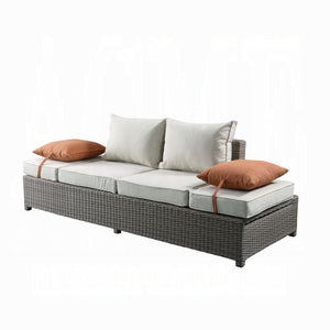 Patio Sofa W/2 Pillows & Ottoman - Grand Alfresco