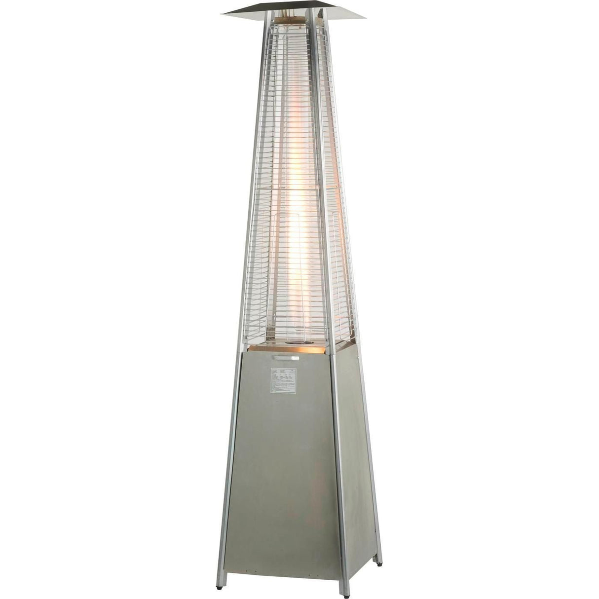 RADtec 89" Tower Flame Propane Patio Heater - Stainless Steel (41,000 BTU) - Grand Alfresco