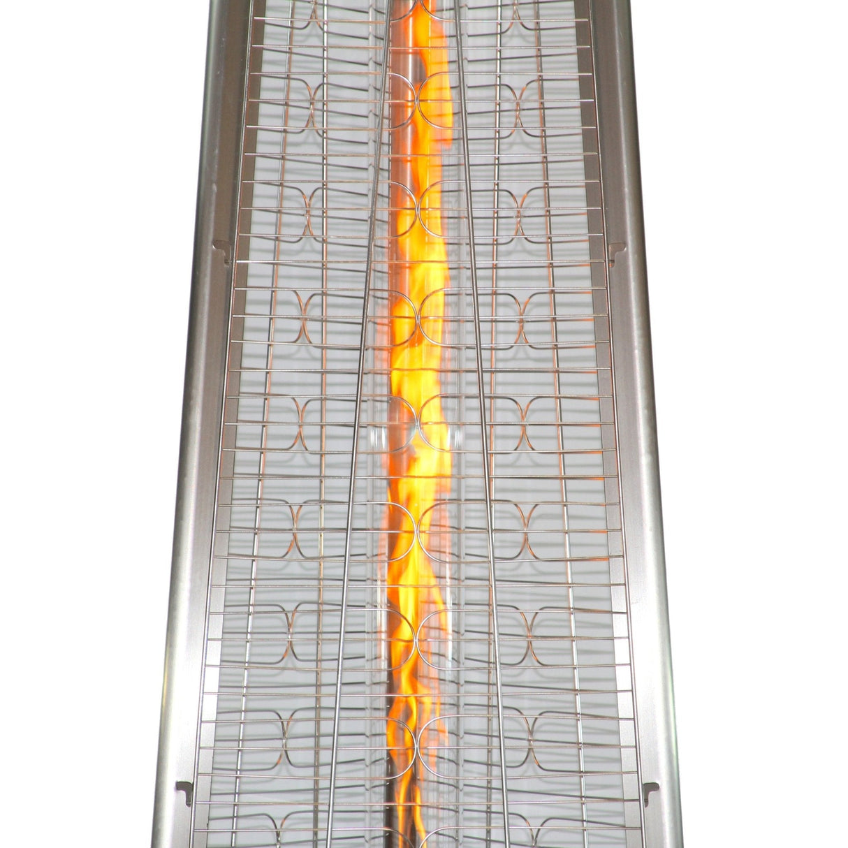 RADtec 93" Pyramid Flame Natural Gas Patio Heater - Stainless Steel Finish (41,000 BTU) - Grand Alfresco