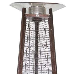 RADtec 93" Pyramid Flame Propane Patio Heater - Antique Bronze Finish (41,000 BTU) - Majestic Patio