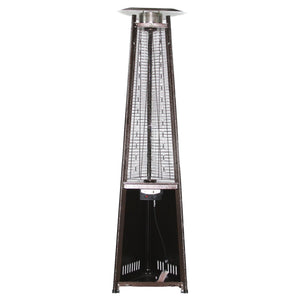 RADtec 93" Pyramid Flame Propane Patio Heater - Antique Bronze Finish (41,000 BTU) - Grand Alfresco