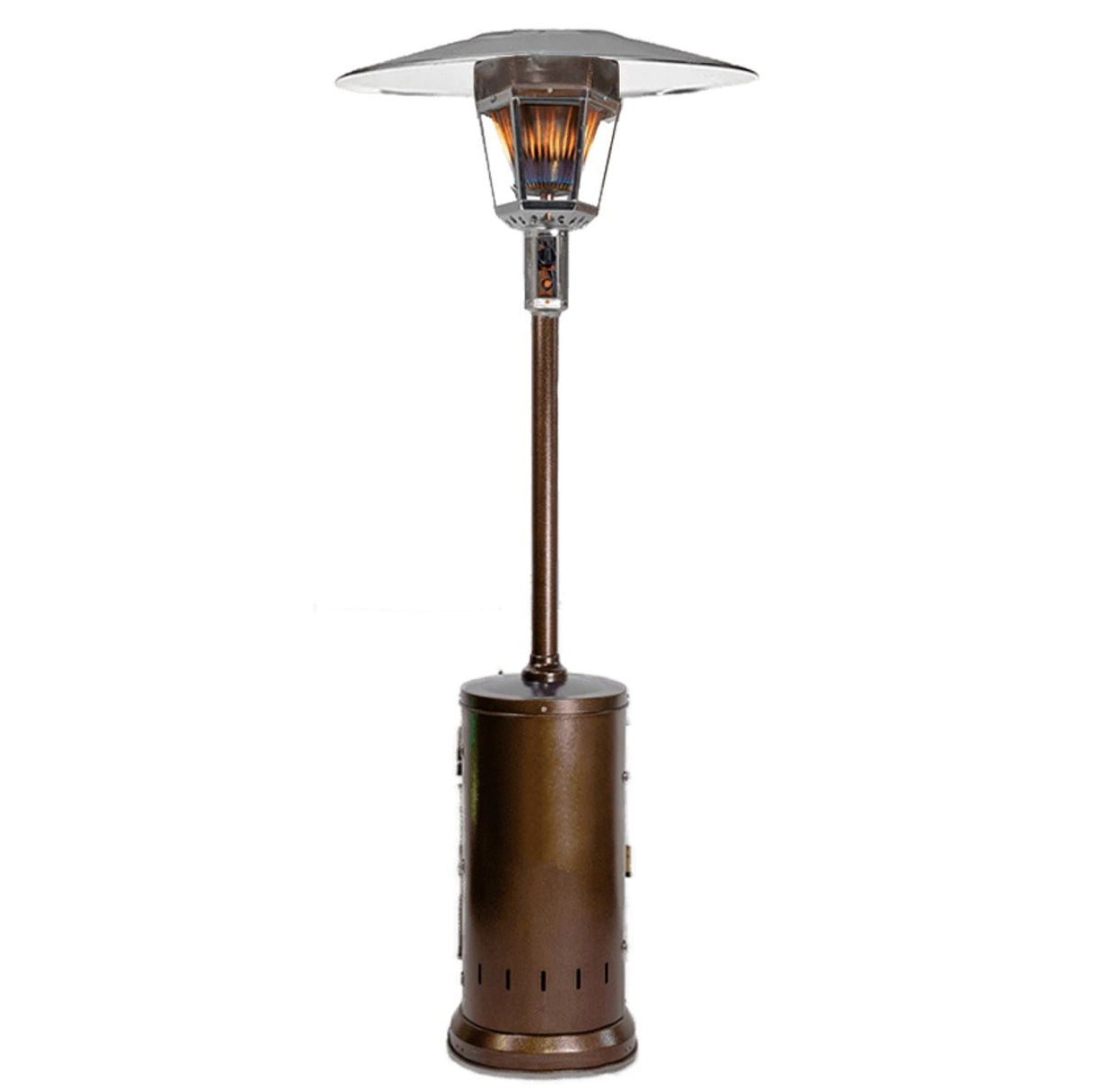 RADtec 96" Real Flame Natural Gas Patio Heater - Antique Bronze Finish (40,000 BTU) - Grand Alfresco