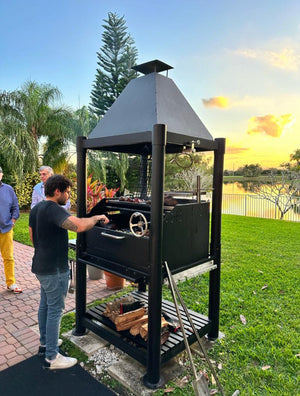 Santa Maria Wood Fire & Charcoal Gaucho Grill All SS304 - Grand Alfresco