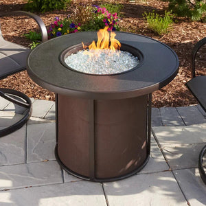 Stonefire Round Gas Fire Pit Table - Grand Alfresco