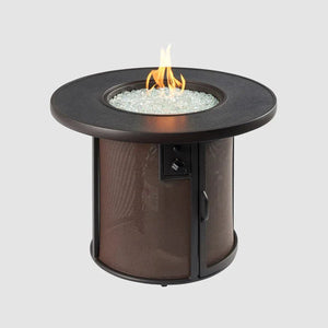 Stonefire Round Gas Fire Pit Table - Grand Alfresco