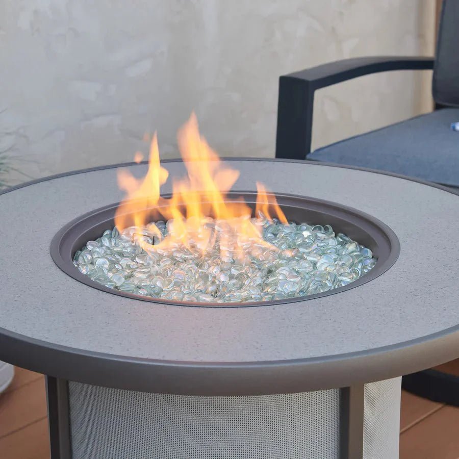 Stonefire Round Gas Fire Pit Table - Grand Alfresco