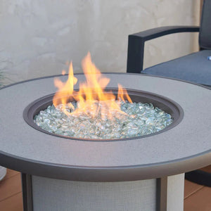 Stonefire Round Gas Fire Pit Table - Grand Alfresco