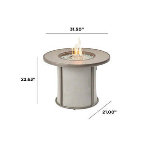 Stonefire Round Gas Fire Pit Table - Grand Alfresco