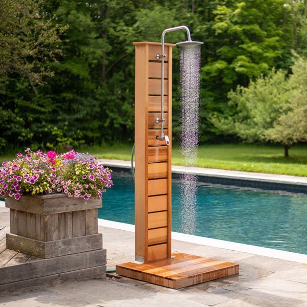 Sunlight Outdoor Shower - Clear Red Cedar - Grand Alfresco