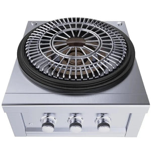 Sunstone 24” Power Cirque “Flat - Top Griller Package” – SUN24PCB - PB - Grand Alfresco