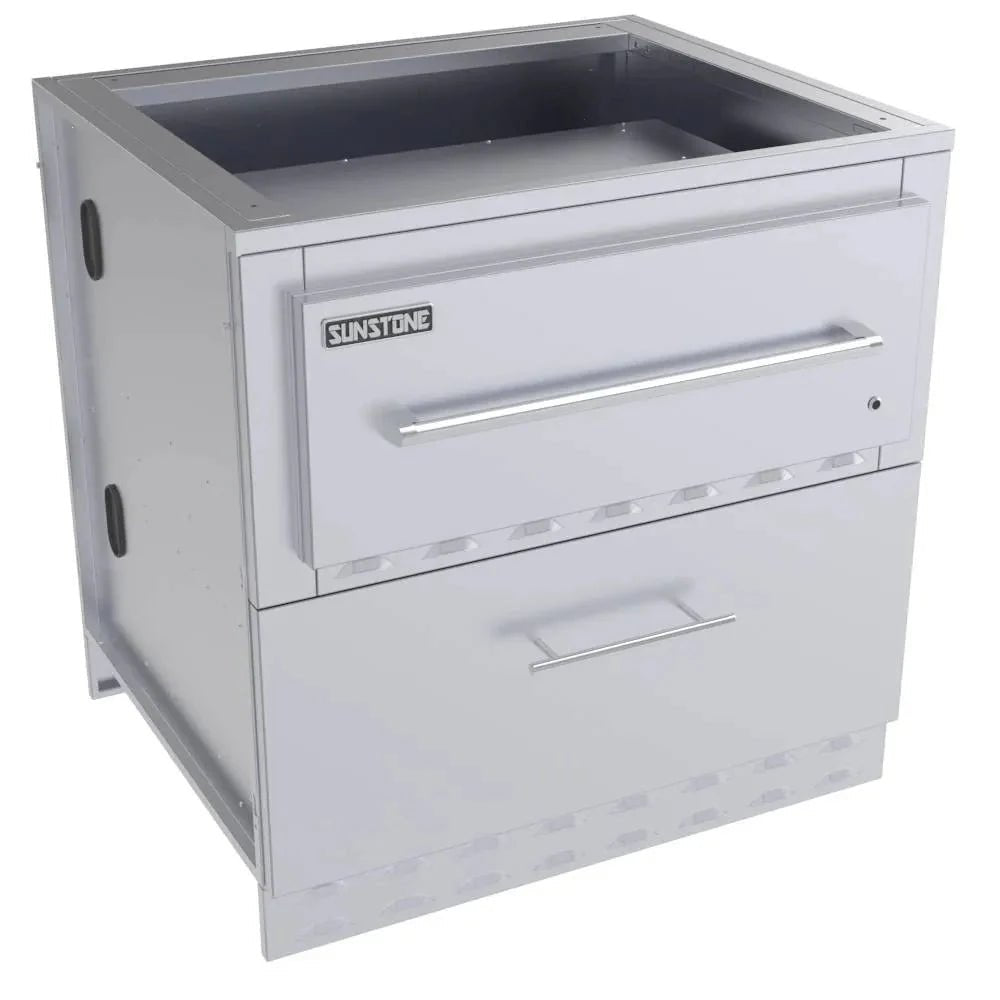 Sunstone 34″ Sunstone Single Warming Drawer Cabinet – SAC34SWC - Grand Alfresco