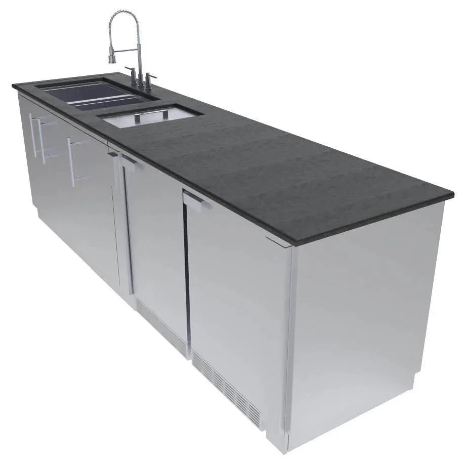 Sunstone GALLEY 9 Foot Clean and Prep Cabinet Island Package – SCPGALLEY - Grand Alfresco