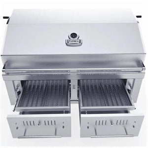 Sunstone Series 42″ Gas Hybrid Dual Zone Charcoal/Wood Burning Grill – EMCHDZ42 - Grand Alfresco