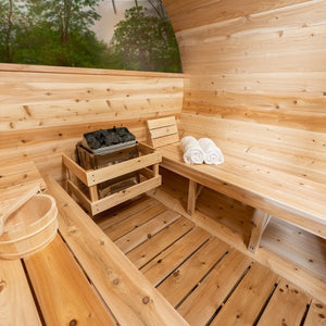 Tranquility MP Barrel Sauna (Electric Heater Sauna) - Grand Alfresco