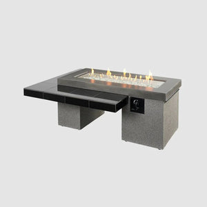 Uptown Black Linear Fire Pit Table - Grand Alfresco