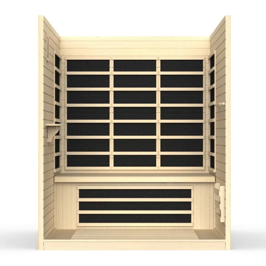 Vila 3 Person Ultra Low EMF FAR Infrared Sauna - Grand Alfresco